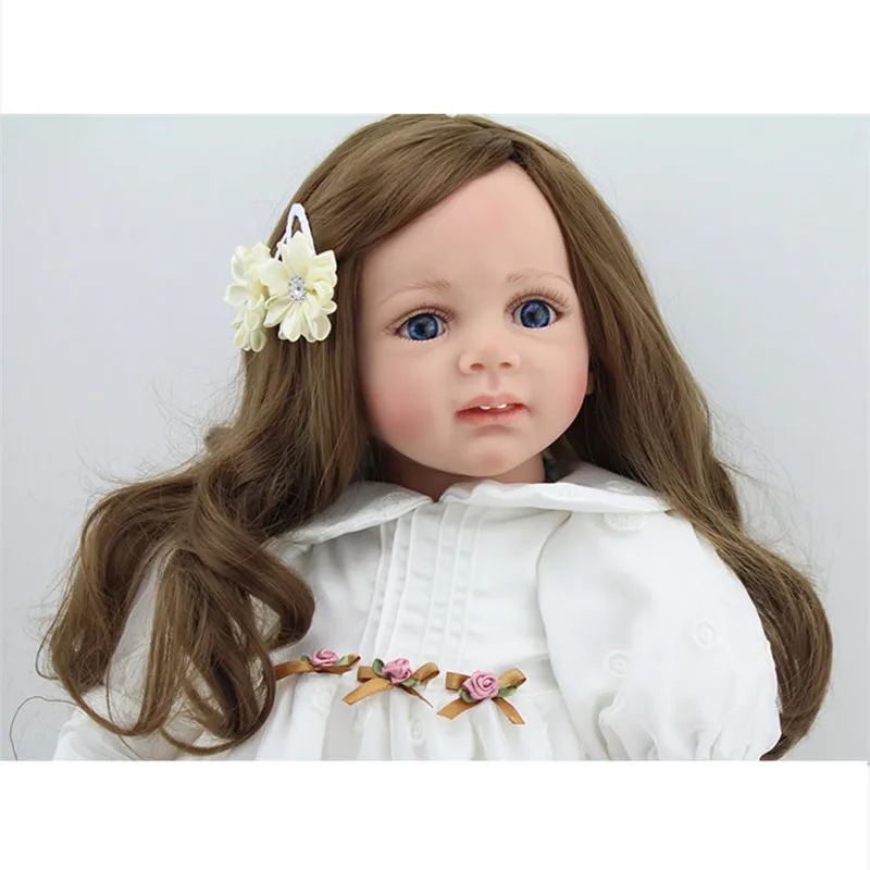 Реалистичная мягкая силиконовая кукла для новорожденных 24 дюйма npk dolls девочек