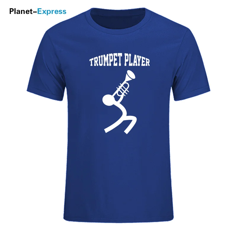 

New Arrival Trumpet Player Men's T shirt Short Sleeve ins Men Casual Tees Cotton O Neck Tops Tees Music lover T-shirt Plus Size