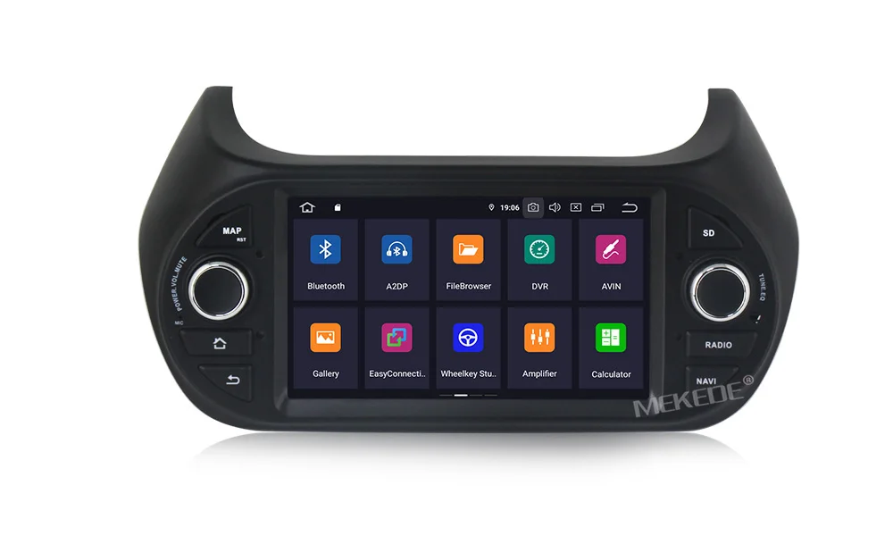 MEKEDE Android 9,0 7 дюймов ips DSP Автомобильный мультимедийный dvd-плеер для FIAT/Fiorino/Qubo/Citroen/Nemo/peugeot/Bipper gps навигация