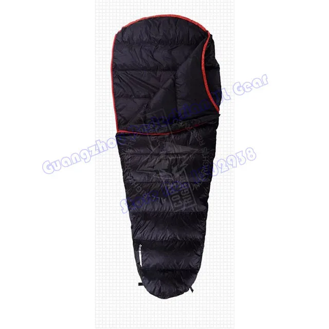 Черный ледяной B-200 профессиональный спальный мешок с утиным пухом на лето и весну