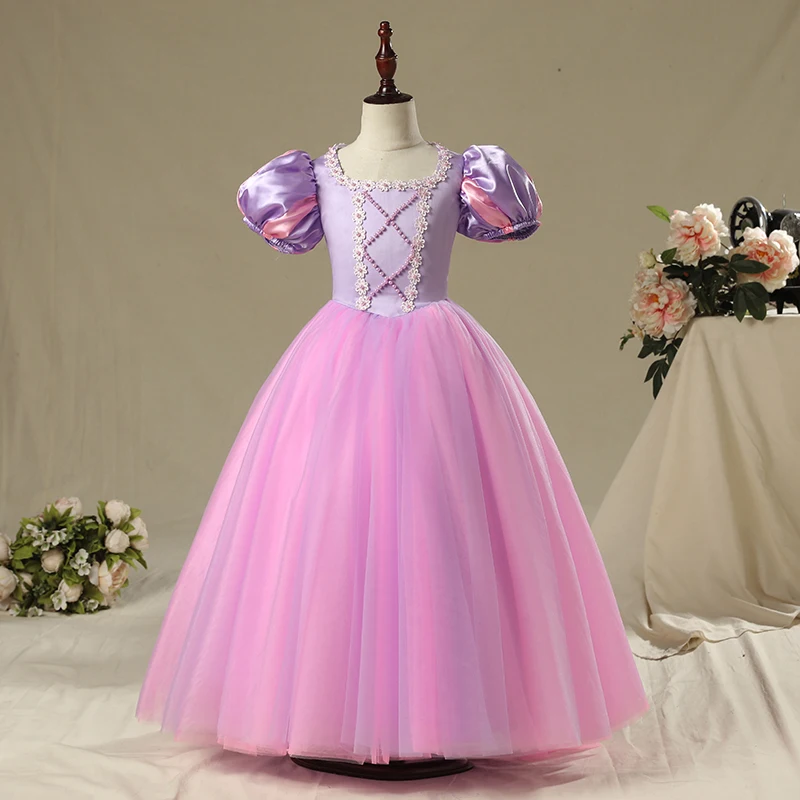 Ruifglasb girl party dress Princess raiponce vestido infantil rapunzel ball gown dresses aniversario prenses elbise costume | Детская