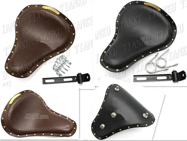 Кожаное пружинное сиденье для мотоцикла Honda Shadow Spirit Saber Aero ACE Steed VLX 400 600 1100 DLX VTX1300 1800