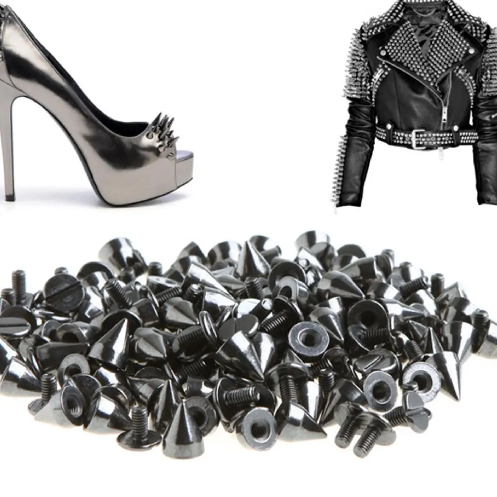 9 мм бронзовые цветные конусные шпильки с металлическим винтом металлические