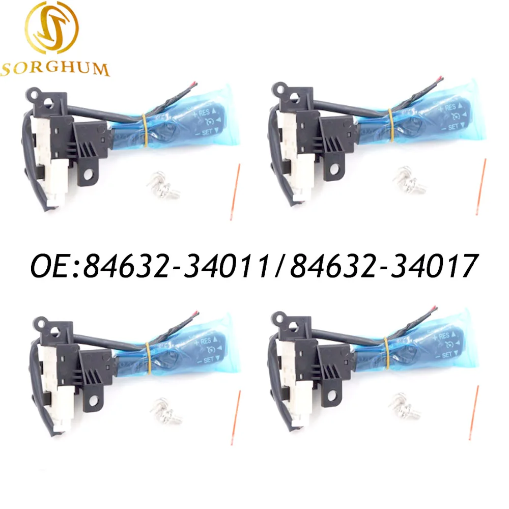 

Переключатель круиз-контроля с синей сумкой для Toyota Camry Corolla Highlander RAV4 Matrix Tundra для Lexus Yaris Scion, 4 шт., 84632-34011