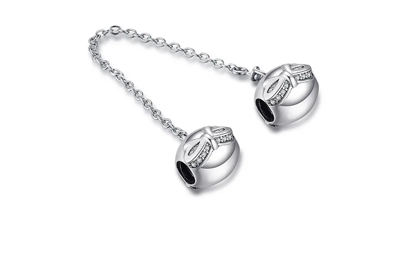 Jewelrypalace стерлингового серебра 925 бантом Детская безопасность цепи