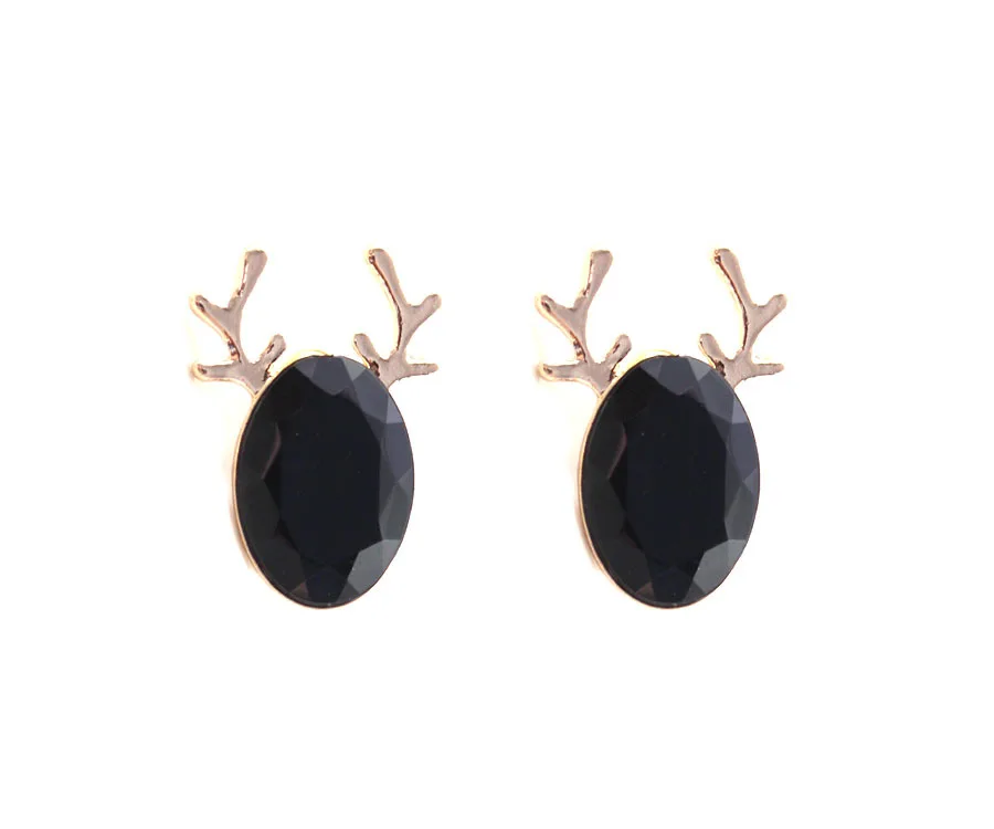 611 европейский модный бренд текстура Рождественский олень имитация серьги