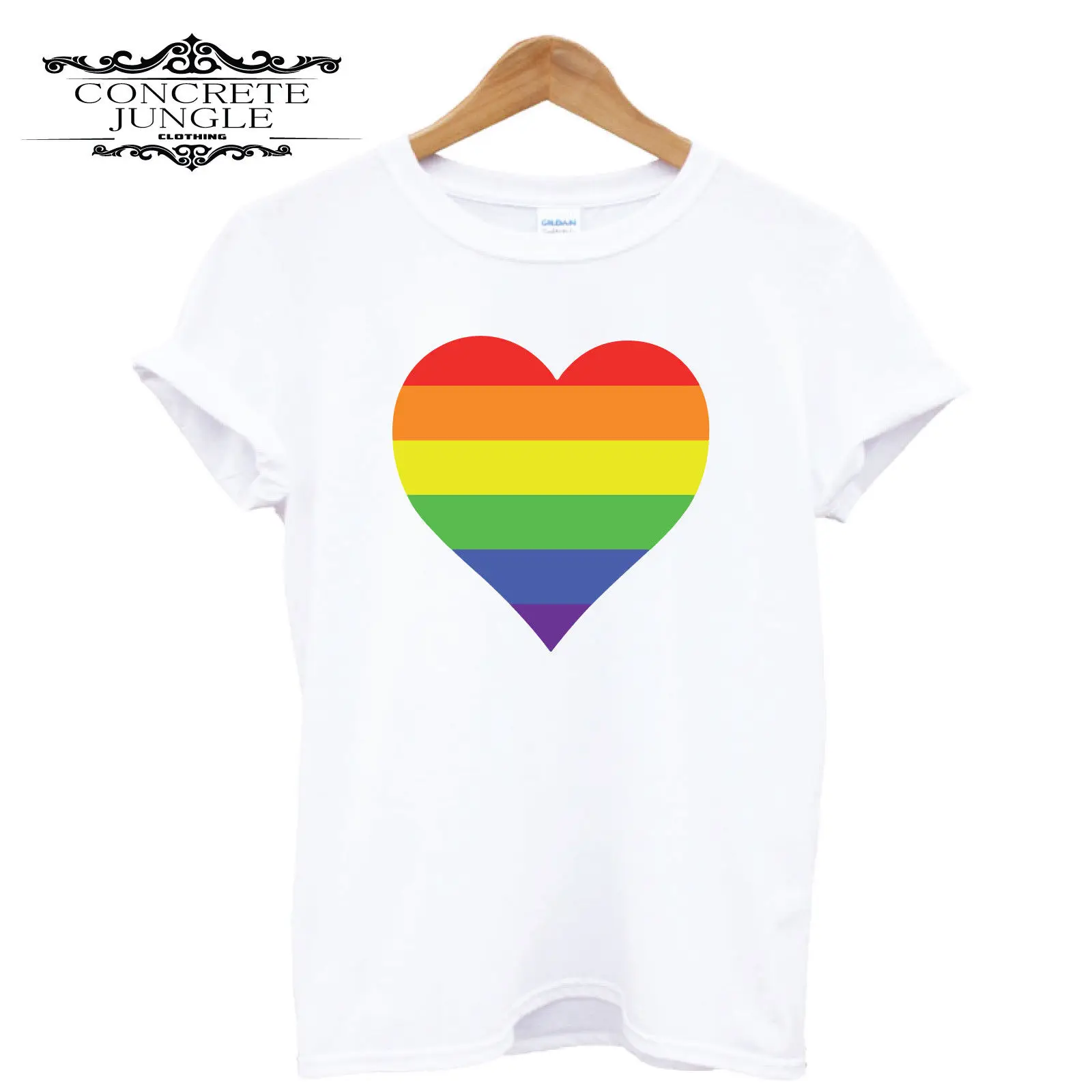 Футболка с изображением сердца Радуга гордости LBGT FREEDOM FESTVAL подарок новые