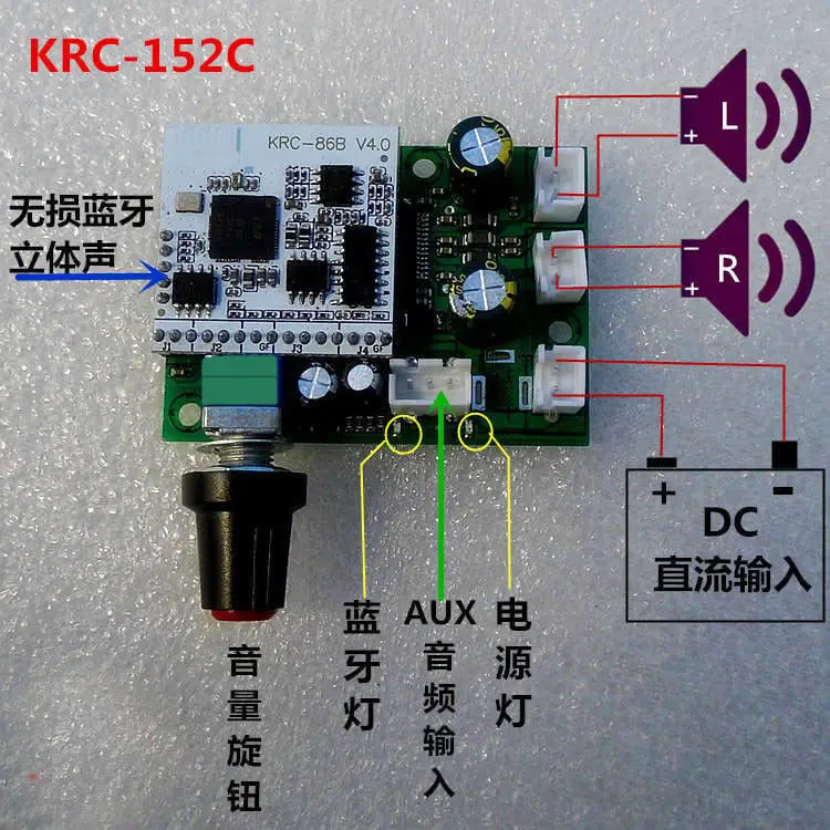 TPA3110D2 15 Вт + Bluetooth приемник аудио усилитель плата стерео AUX Amp для 12 В 19 в мощность