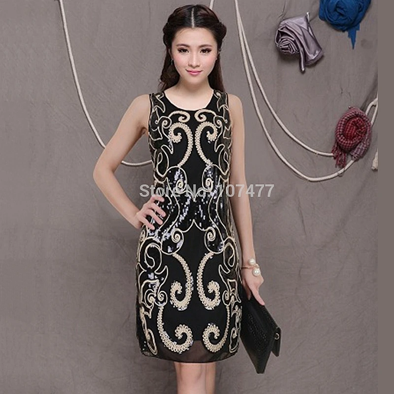 Женские вечерние платья с вышивкой 2017 летние новые винтажные женские тонкие