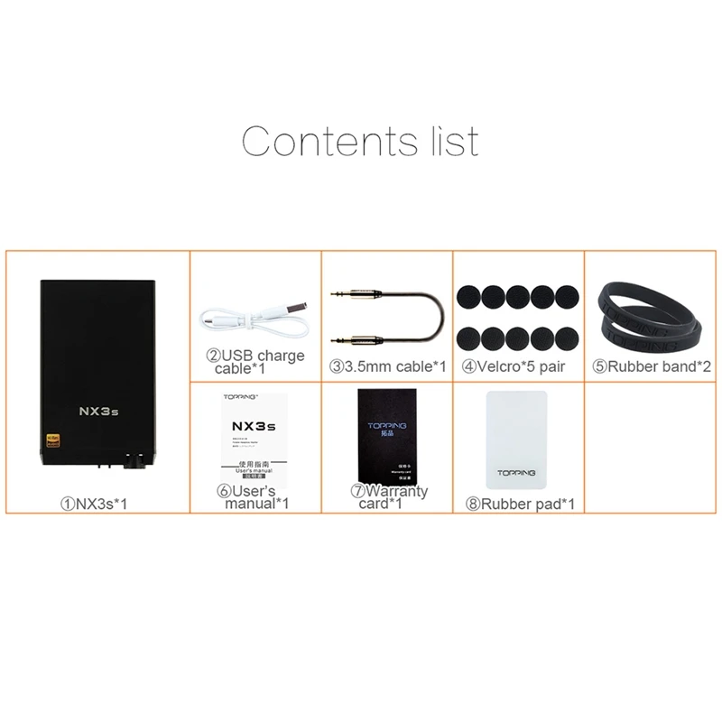 TOPPING NX3s портативный усилитель HiFi усилитель для наушников
