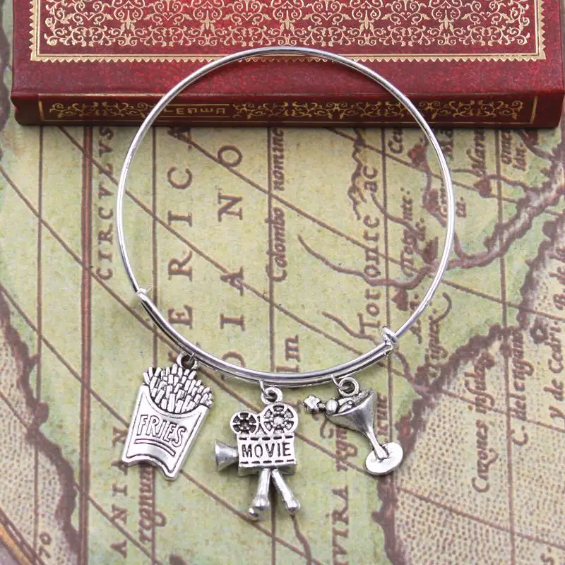 Кулон в виде проигрывателя фильма фри холодного напитка Подвески ручной работы