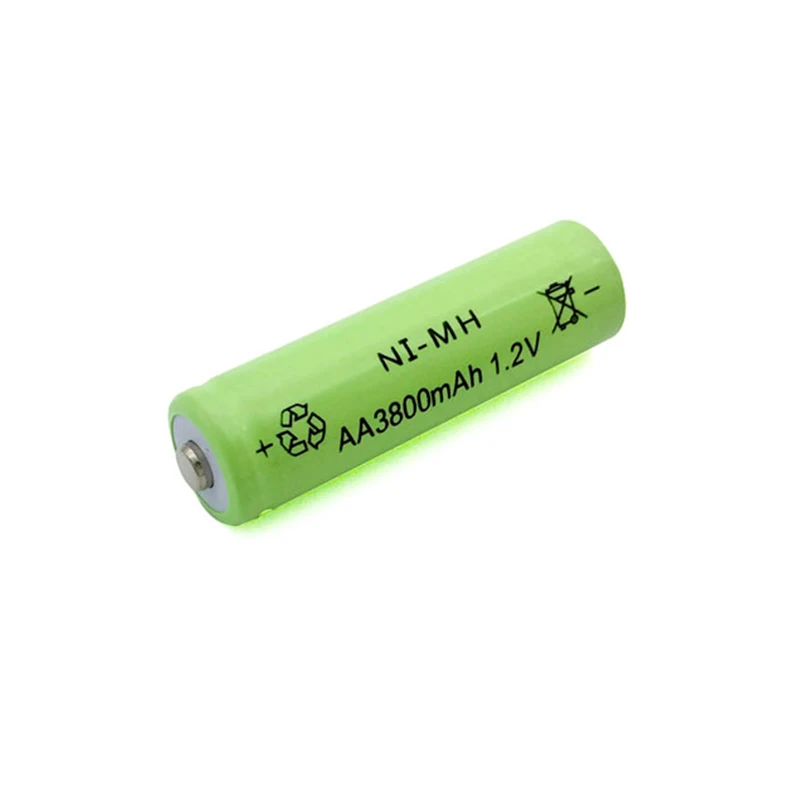 GTF 1 2 V 3800mah AA батарея 2A Ni-MH перезаряжаемая светодиодный фонарик портативные
