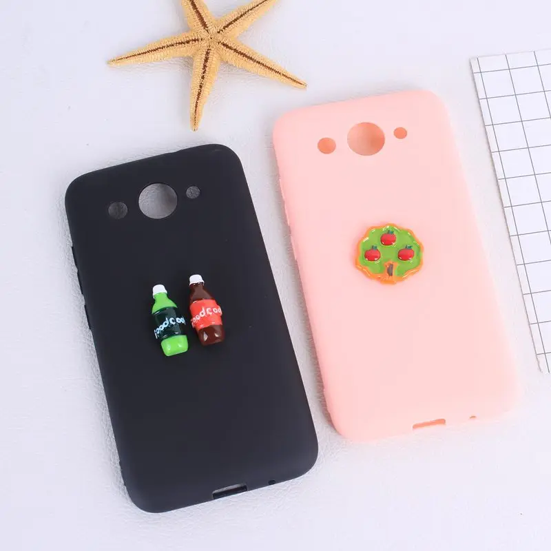 Phone Case For Huawei P10 Lite 3D Ice Cream Macarons Candy color soft silicon case for huawei p9 p8 lite 2017 Y3 Y5 Cases |