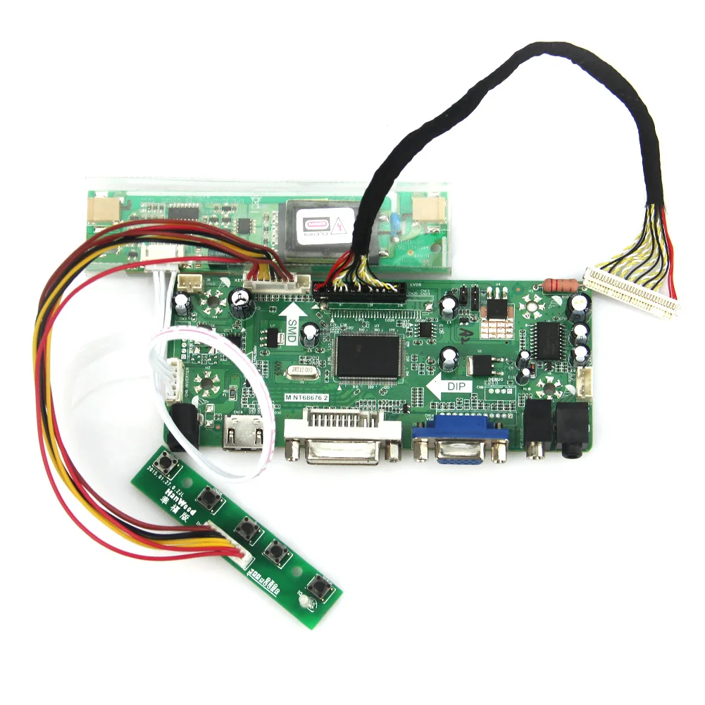 M.NT68676 LCD/LED Controller Driver Board(HDMI+VGA+DVI+Audio) For LQ164M1LA4A 1920x1080 LVDS Monitor Reuse Laptop | Компьютеры и офис