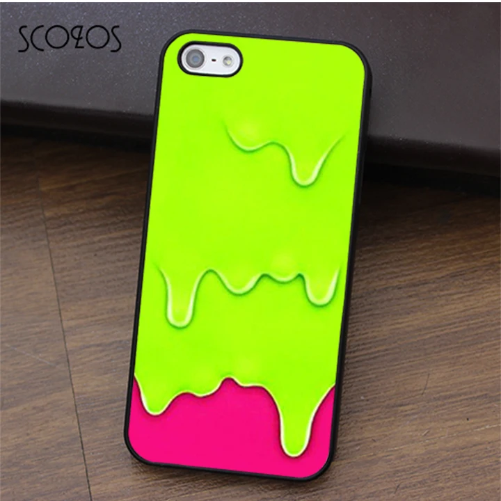 Scozos плавления Мороженое чехол для iPhone X 4 4S 5 5S Se 5C 6 6s 7 8 и плюс # fa538 |