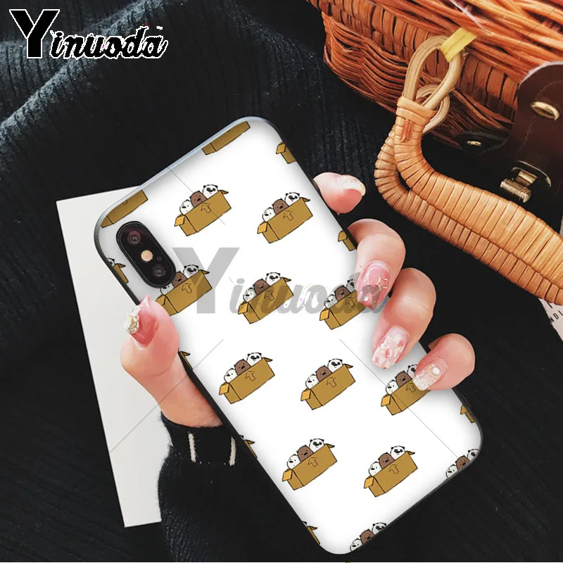 Yinuoda Мы Голые Медведи miniso Coque чехол для телефона для iPhone 6S 6plus 7plus 8 8Plus X Xs MAX 5 5S XR
