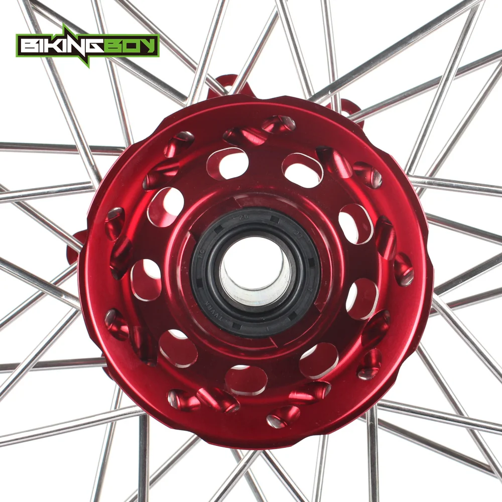 Передний обод колеса BIKINGBOY 21 дюйм Supermoto для Honda CR 125 250 R CR125R CR250R 2002 2013 CRF250R 2004 2017 CRF450R