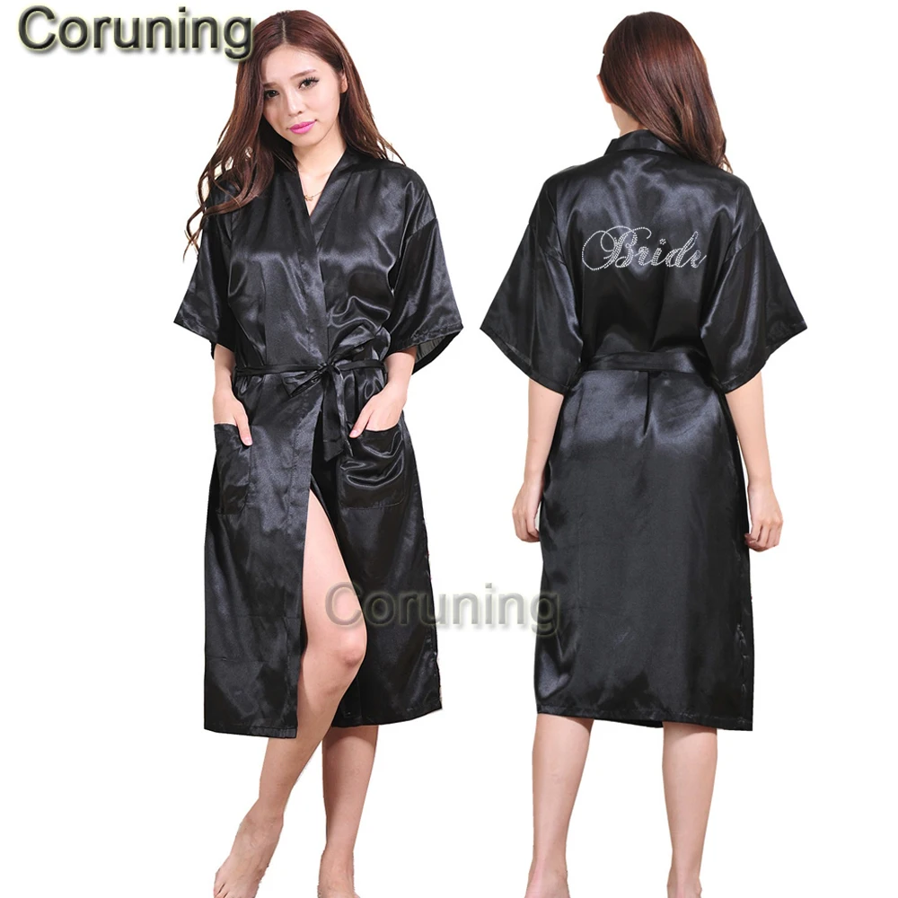 RMM атласное женское кимоно невесты свадебное платье Женский горный хрусталь