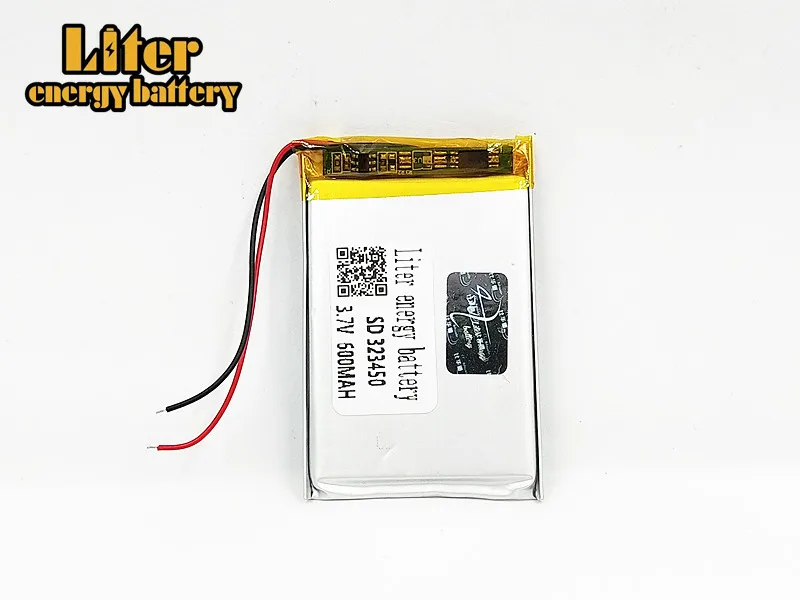 eBook Rechargeable Battery 323450 600mah Li-Po lithium polymer battery 3.7v For GPS MP3 MP4 MP5 DVD Toy Driving Recorder | Электроника