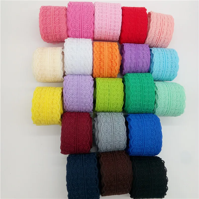 4.5cm*10m Lace roll Ribbon Wedding Decoration Gift packing Material Handmade clothing accessories Sewing Satin Fabric | Дом и сад