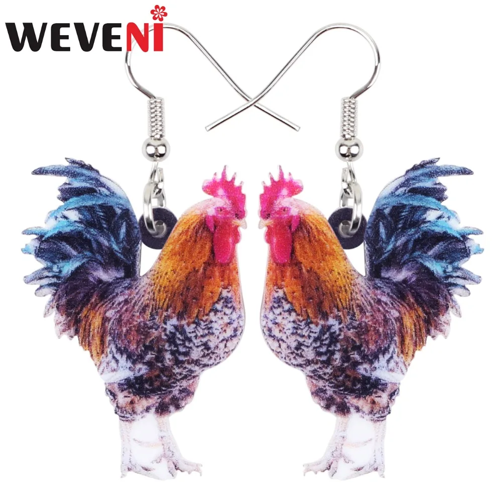 WEVENI оригинальные акриловые цветочные куриные петухи искусственные животные