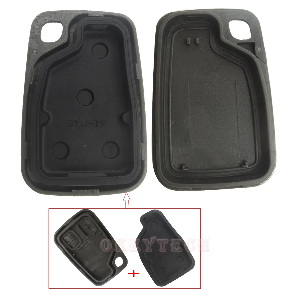 OkeyTech запасной ключ с 2 кнопками чехол брелок для автомобильного ключа накладка