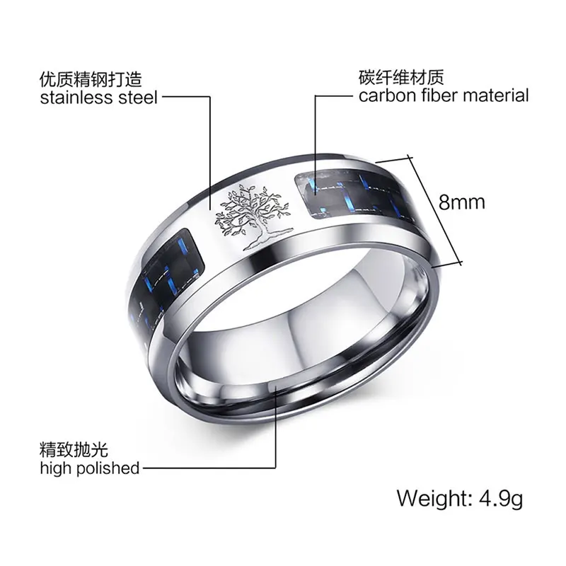 SUNNERLEES титановые кольца из нержавеющей стали черного и серебристого цвета