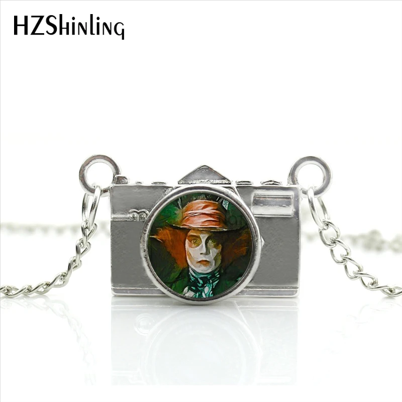Новое поступление 2017 ожерелье с фотоаппаратом сделай сам Джонни Депп стеклянное