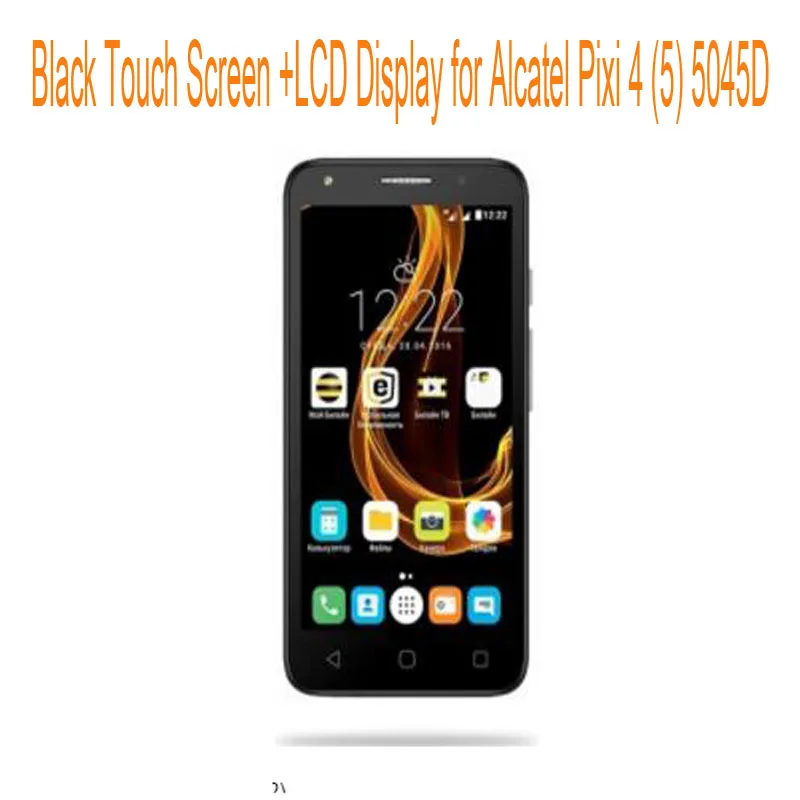 Для Alcatel One Touch Pixi 4 (5) 5045 5045D 5 0 ''черный сенсорный экран + ЖК дисплей сенсорная