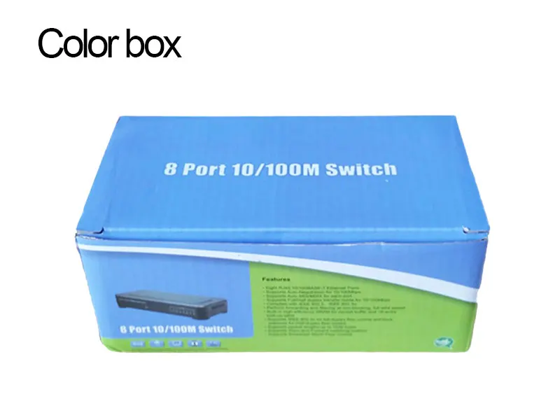 OEM 10/100 Мбит/с RJ45 8 портов Быстрый коммутатор для сети Ethernet, концентратор локальной сети США ЕС вилка 5 в адаптер питания сетевой коммутатор