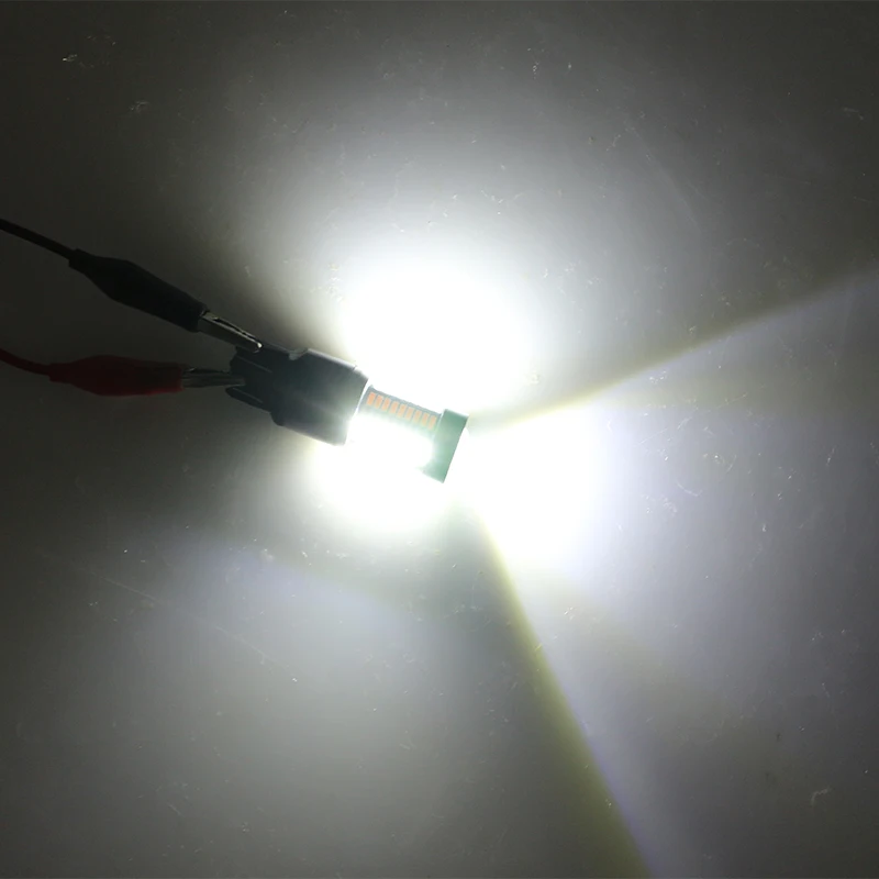 Hyzhauto 1 шт. 1157 P21/5 Вт BAY15D светодиодный Dual-Цвет лампы 4014 66smd T25 3157 T20 7443 светодиодный автомобильный светильник s Белый Янтарный сигнальный светильник дневные ходовые огни