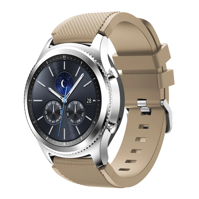 Ремешок для Gear S3 22 мм мягкий силиконовый спортивный сменный Браслет мужских и