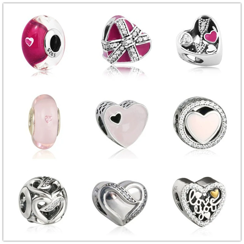 Подвеска в виде сердца из серебра 100% пробы | Украшения и аксессуары