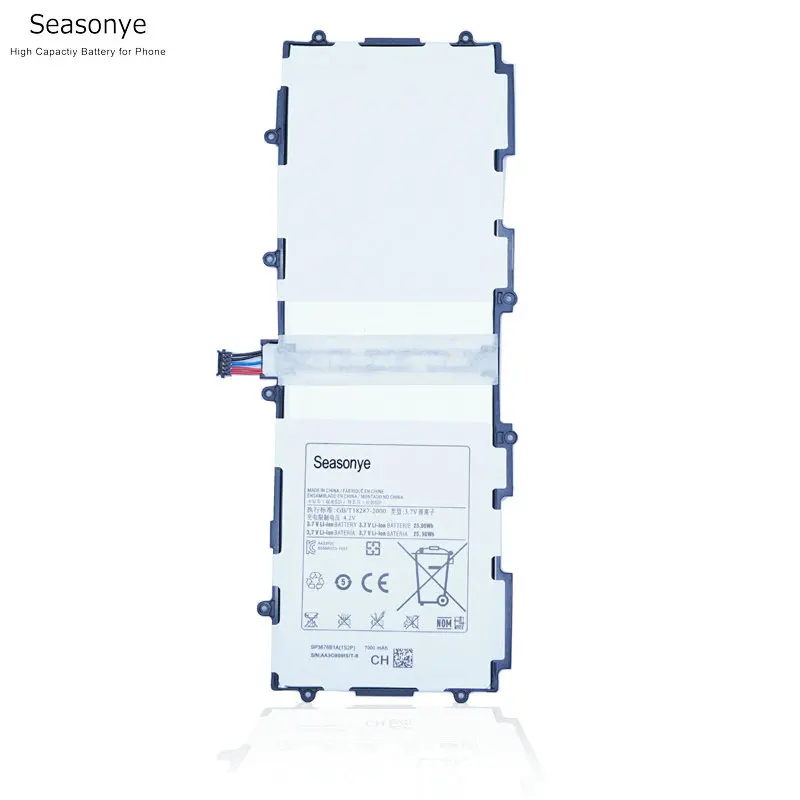 Seasonye 7000 мАч/25.9Wh SP3676B1A(1S2P) замена Батарея для samsung Galaxy Tablet Tab 2 Note 10,1 P5100 P5110 P7500 P7510