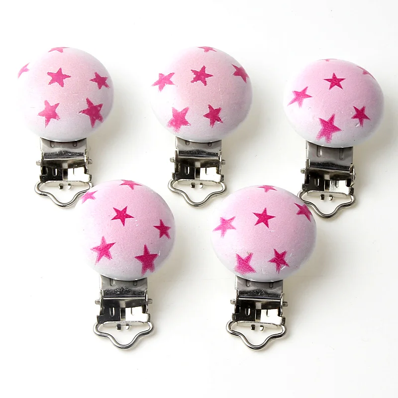 

Розовая Звезда деревянные детские соски-клипсы деревянные Металлические Держатели милые детские соски-пустышки аксессуары для детских зу...