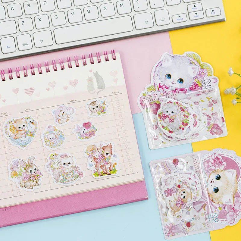 32 листа/1 упаковка декоративные наклейки на мобильный телефон | Канцтовары для