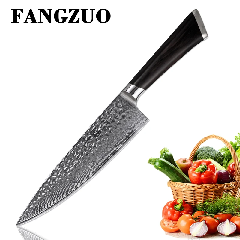FANGZUO Damascus Knives Chef Knife Japanese Kitchen VG10 67 Layer Stainless Steel Sharp Sashimi Cleaver | Дом и сад