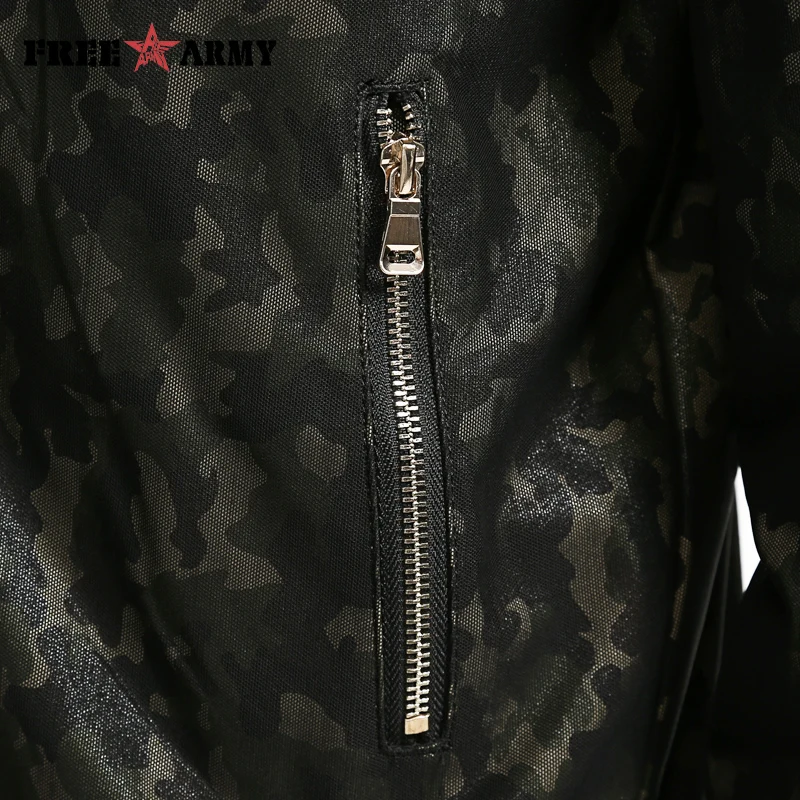 Модная дизайнерская куртка бомбер Черная Мужская брендовая бейсбольная форма