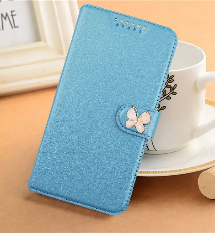 blue With Butterfly Для Micromax Q415 Q465 Q409 Q351 Q380 Q465 специальный чехол-бумажник с цветочным принтом и бабочкой откидной кожаный чехол - Цвет: blue With Butterfly