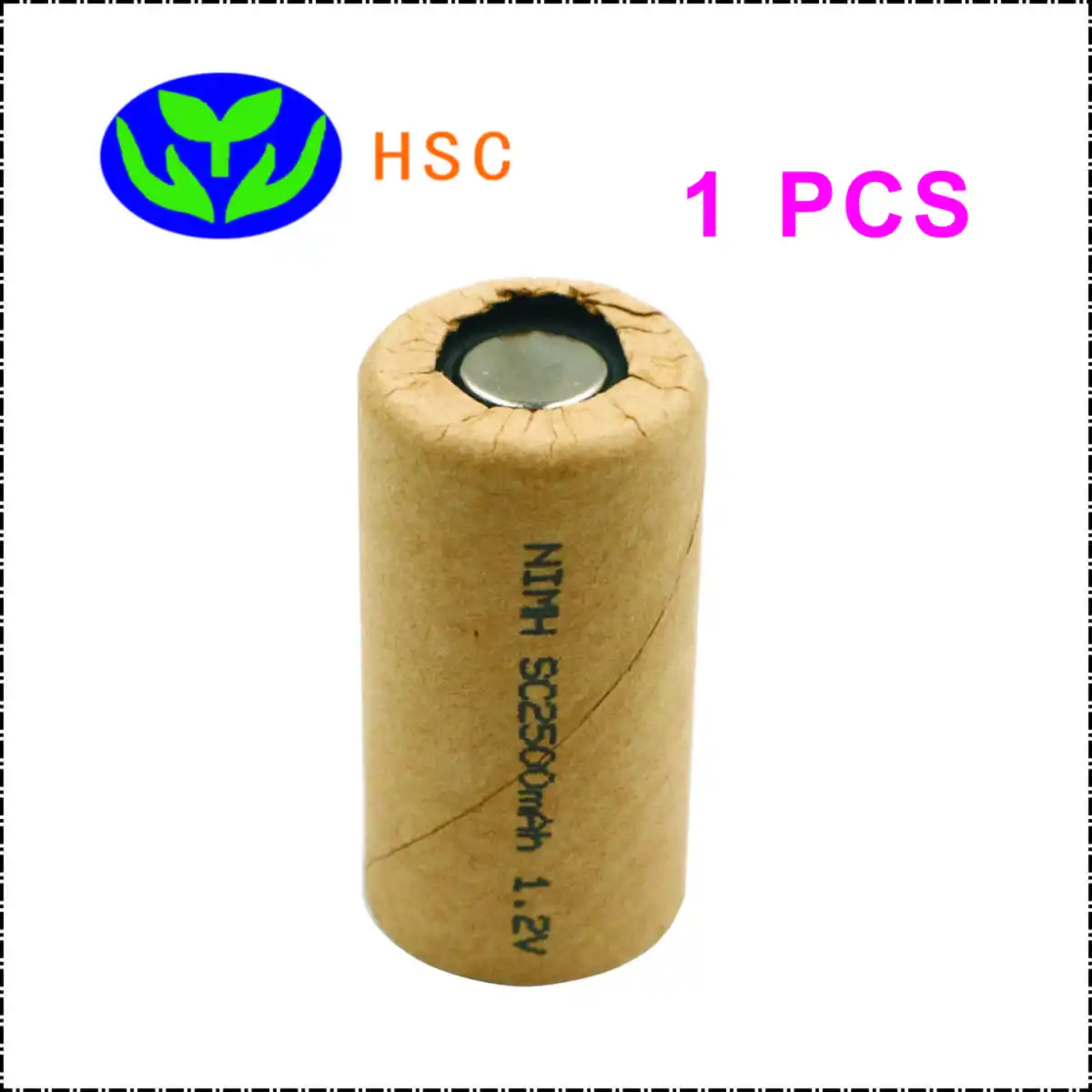 SC2500-1 SC2500mAh 1,2 V перезаряжаемая NiMh батарея, высокая скорость разряда 10C для батареи электроинструмента - Цвет: SC2500-1