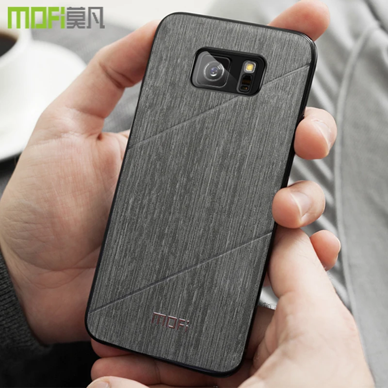 Для s7 edge чехол Mofi полная защита жесткая задняя крышка для samsung funda Мягкий край galaxy |