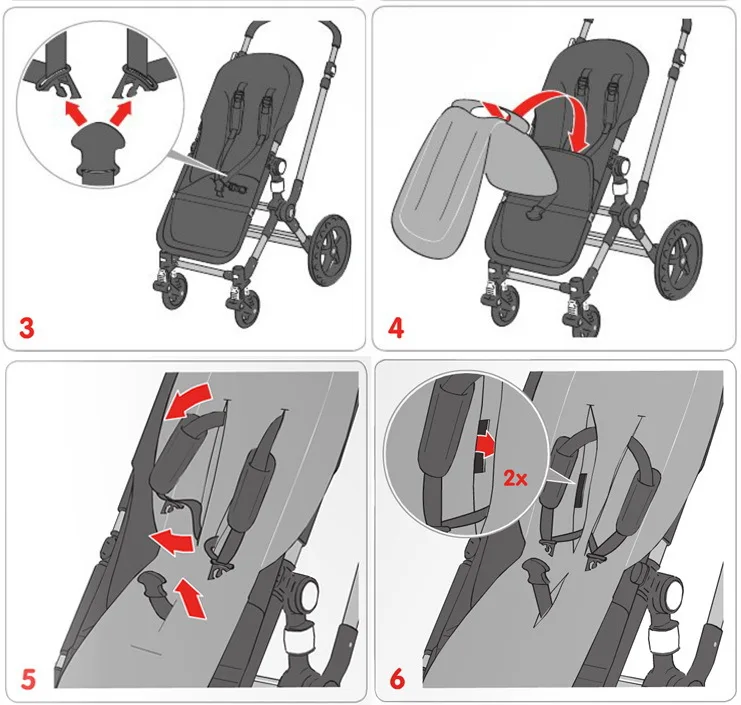 Аксессуары bugaboo, подушка для детской коляски, подушка для сиденья, наматрасник для Bugaboo Bee Plus Bee3, подкладка для коляски, детская коляска