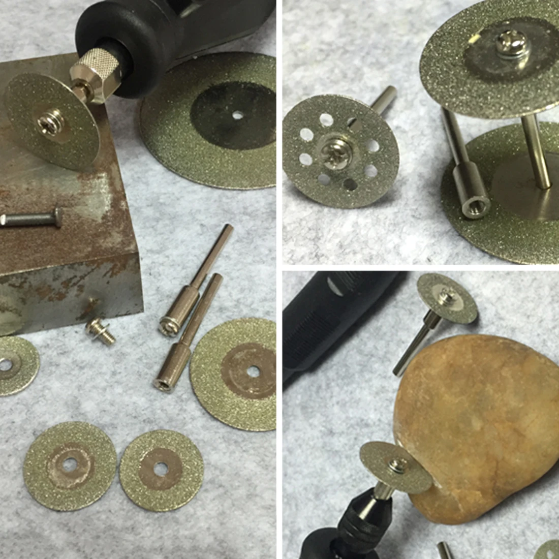 Алмазные режущие диски для Dremel комплект из 10 отрезных дисков роторного