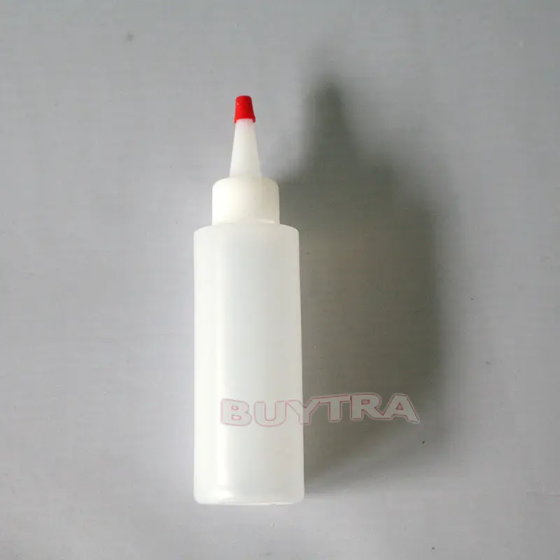 4 OZ Round Squeeze Storage Bottle with Removable Red Cap Refillable Bottles for Glue Common Used For Manual Dispensing | Дом и сад