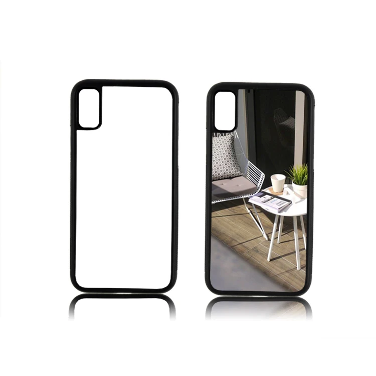 2D чехол, сублимационная печать для iPhone X Xs XR Xs Max Матовый ТПУ+ PC пустой чехол с принтом с алюминиевым металлическим листом 10 шт