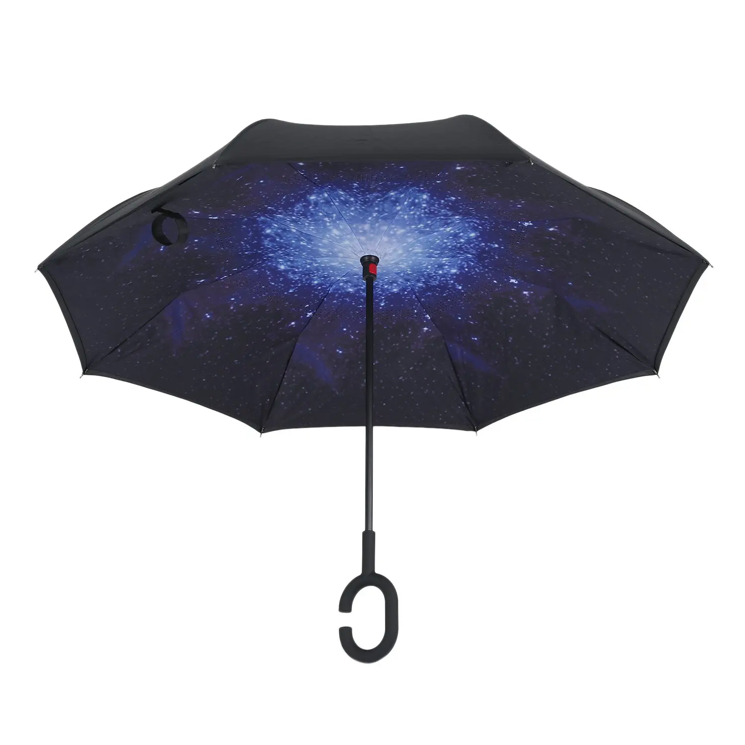 Starry sky Модный складной обратный зонтик двойной слой перевернутый ветрозащитный дождь автомобиля зонты для женщин - Цвет: Starry sky