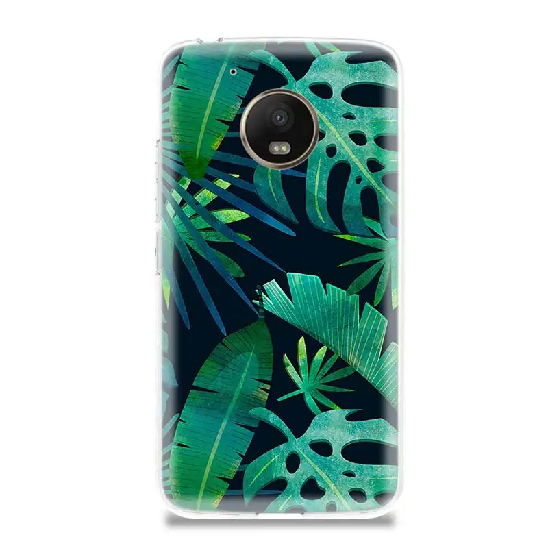 Зеленые растения тренд аксессуары чехол для телефона Motorola Moto G7 G6 G5S G5 E4 Plus G4 E5 Play Fit