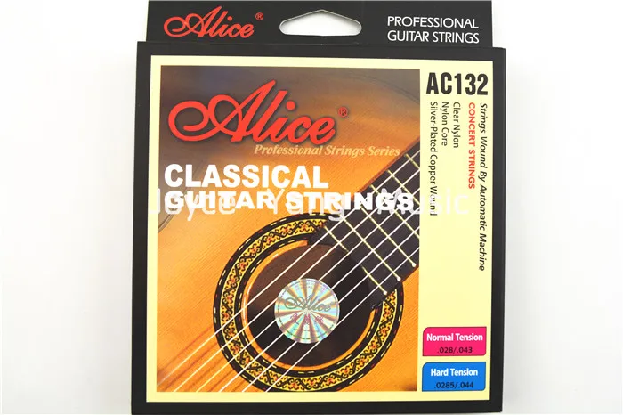 

Alice AC132-N/H Classical Guitar Strings Clear Nylon Strings Silver-Plated Copper Wound 1st-6th Strings Free Shipping