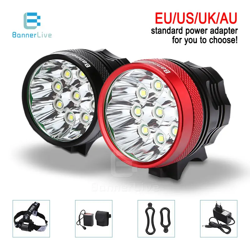 Водонепроницаемый велосипедный светодиодный фонарь BannerLive 9 T6 с 3 режимами