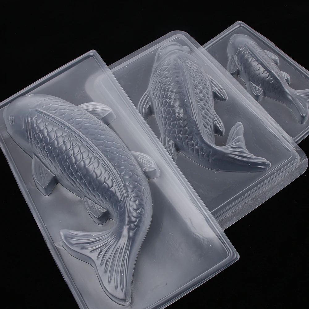 3D форма рыбы пластиковый торт шоколадный желе Sugarcraft Плесень Форма для риса DIY украшения торта формы выпечки декоратор инструмента